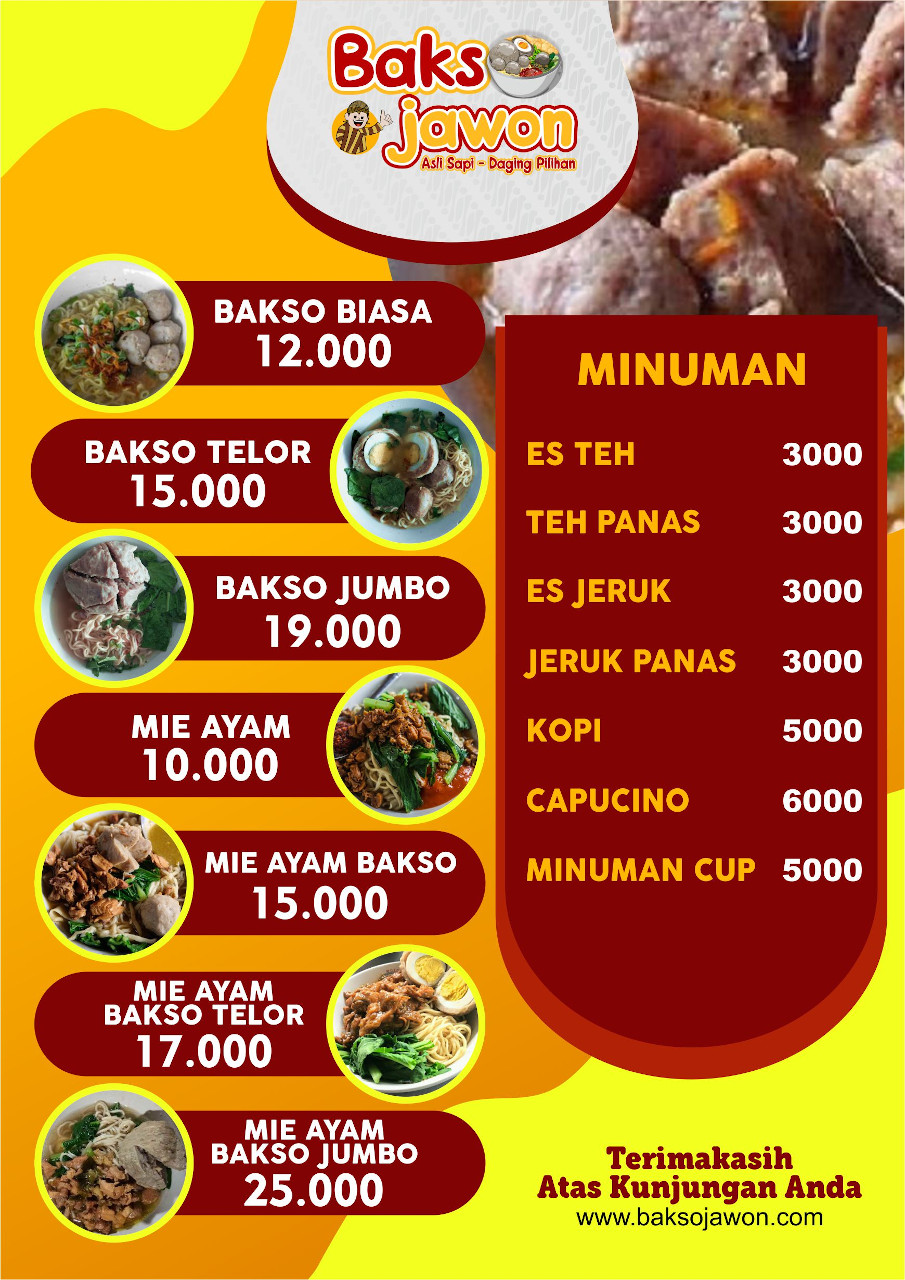 Daftar Menu