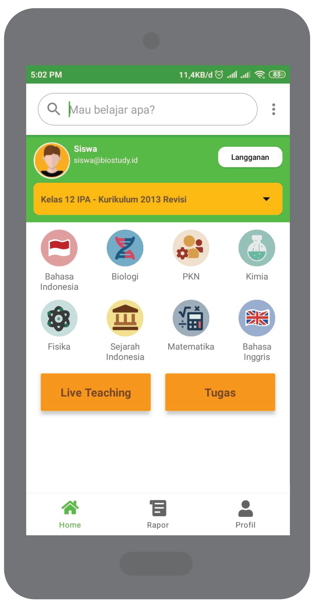 Aplikasi Siswa